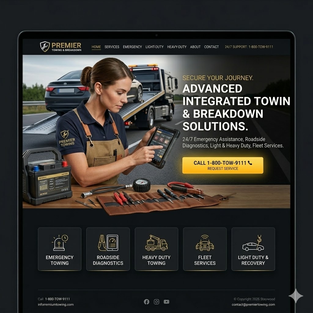 Towing & Breakdown Website Preview
